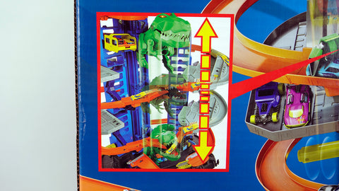 Hotwheels GJL14 Hot Wheels Ultimate Garage mit T-Rex-Angriff Garagen 3