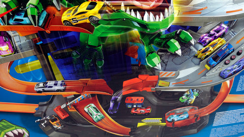 Hotwheels GJL14 Hot Wheels Ultimate Garage mit T-Rex-Angriff Garagen 6