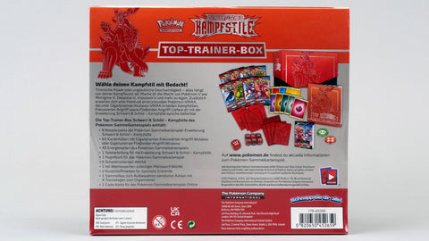 Schwert & Schild: Kampfstile - Top Trainer Box (ETB) - Rot