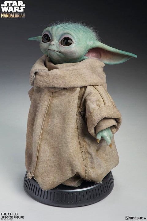 Sideshow Collectibles 400396_daskind Grogu Life-Size (Baby Yoda) - Lebensgrosse, realistische Statue Star Wars 10