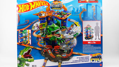 Hotwheels GJL14 Hot Wheels Ultimate Garage mit T-Rex-Angriff Garagen 1