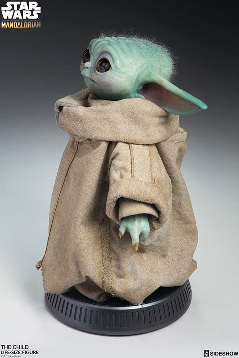 Sideshow Collectibles 400396_daskind Grogu Life-Size (Baby Yoda) - Lebensgrosse, realistische Statue Star Wars 9