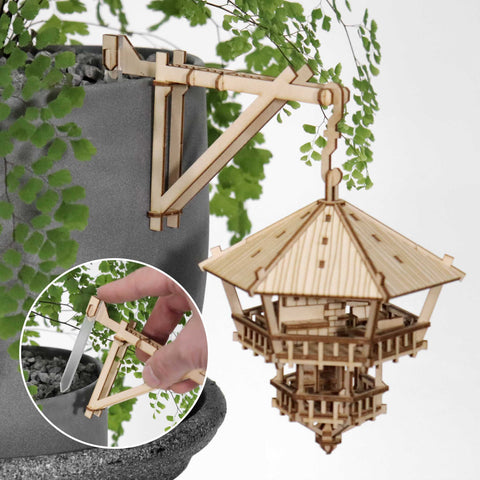 Tiny Treehouse T-TH-TTHA-S-X Mini Baumhaus "Baumwipfel Versteck" mit LEDs, inkl. Batterien Mini Baumhäuser 5