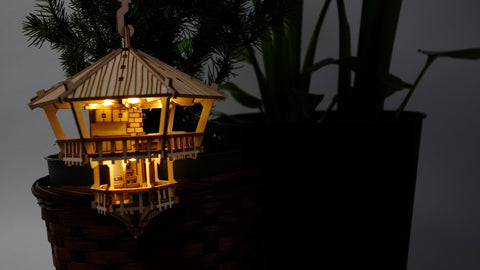 Tiny Treehouse T-TH-TTHA-S-X Mini Baumhaus "Baumwipfel Versteck" mit LEDs, inkl. Batterien Mini Baumhäuser 2