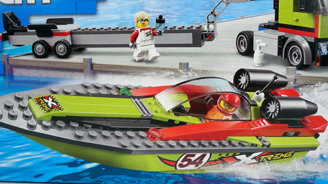 LEGO 60254 Rennboot-Transporter City 3