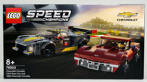 LEGO 76903 Chevrolet Corvette C8.R & 1968 Chevrolet Corvette Speed Champions 1